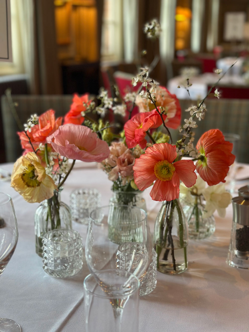 Dinner and party flowers